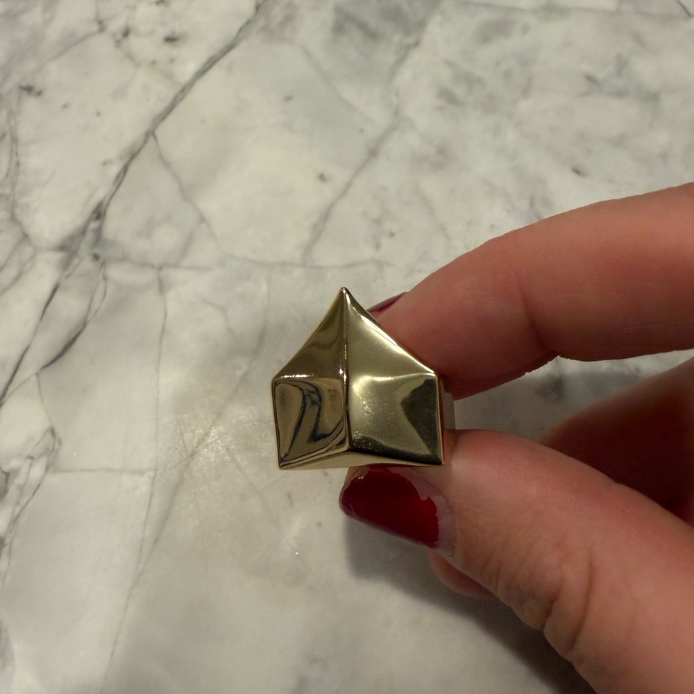 Jennifer Fisher Gold Geometric Ring, Size 6